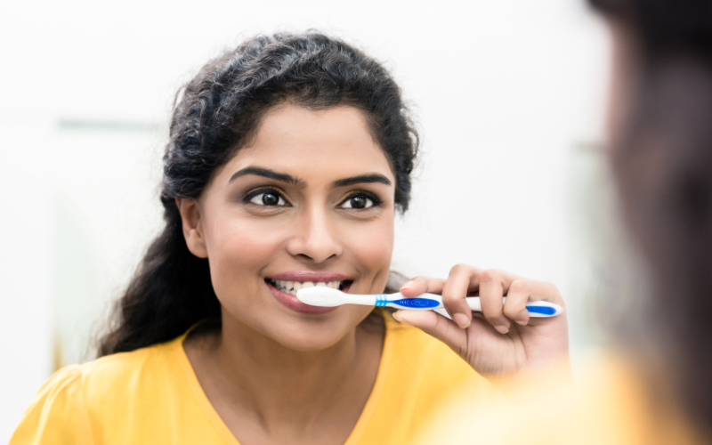 Should you brush your teeth after using whitening strips